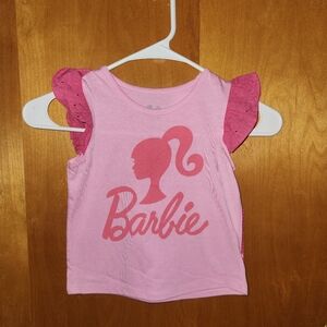 NWT Barbie Light Pink Ruffles Top Size 5T